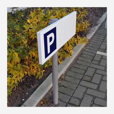 Parkplatzschild 60x20 cm – Stehend (Set) bei reproplan