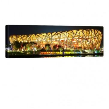 Beijing Stadium Leinwandbild 120x40cm