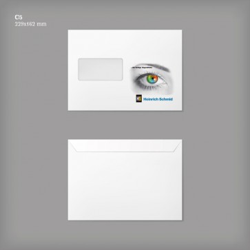 Auge - Briefhülle C5 ohne Fenster - 4/0-farbig