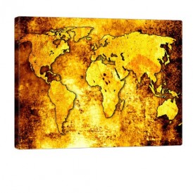 The Whole World Leinwanddruck 100x80cm