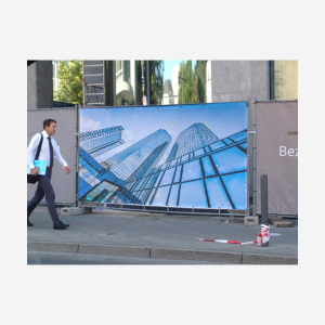 Bauzaun-Werbebanner