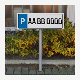 Parkplatzschild 60x20 cm – Stehend (Set) bei reproplan