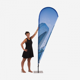 Beachflag - Tropfenform bei reproplan Frankfurt