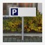 Parkplatzschild 60x20 cm – Stehend (Set) bei reproplan